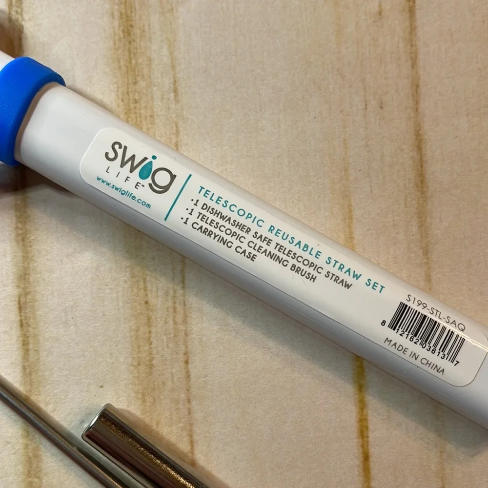 Swig Royal Telescope Stainless Steel Straw Set